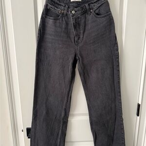 Abercrombie & Fitch Dark Gray High Rise Jeans